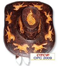 หมวกคาวบอยหนังแท้